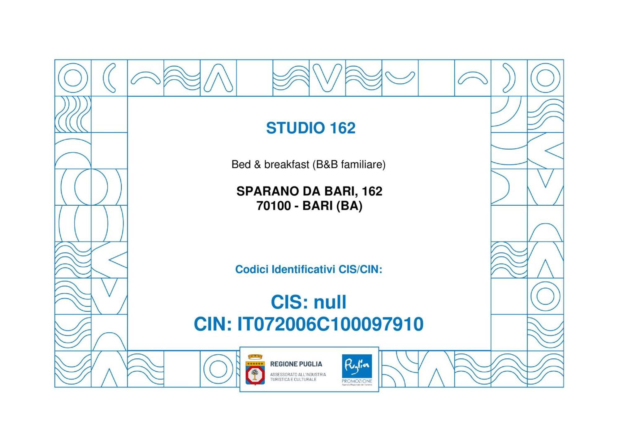 B&B Studio 162 Bari Luaran gambar